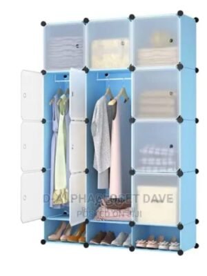 12 Cubes Plastic Wardrobe