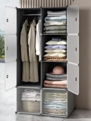 8 Cubes Plastic Wardrobe